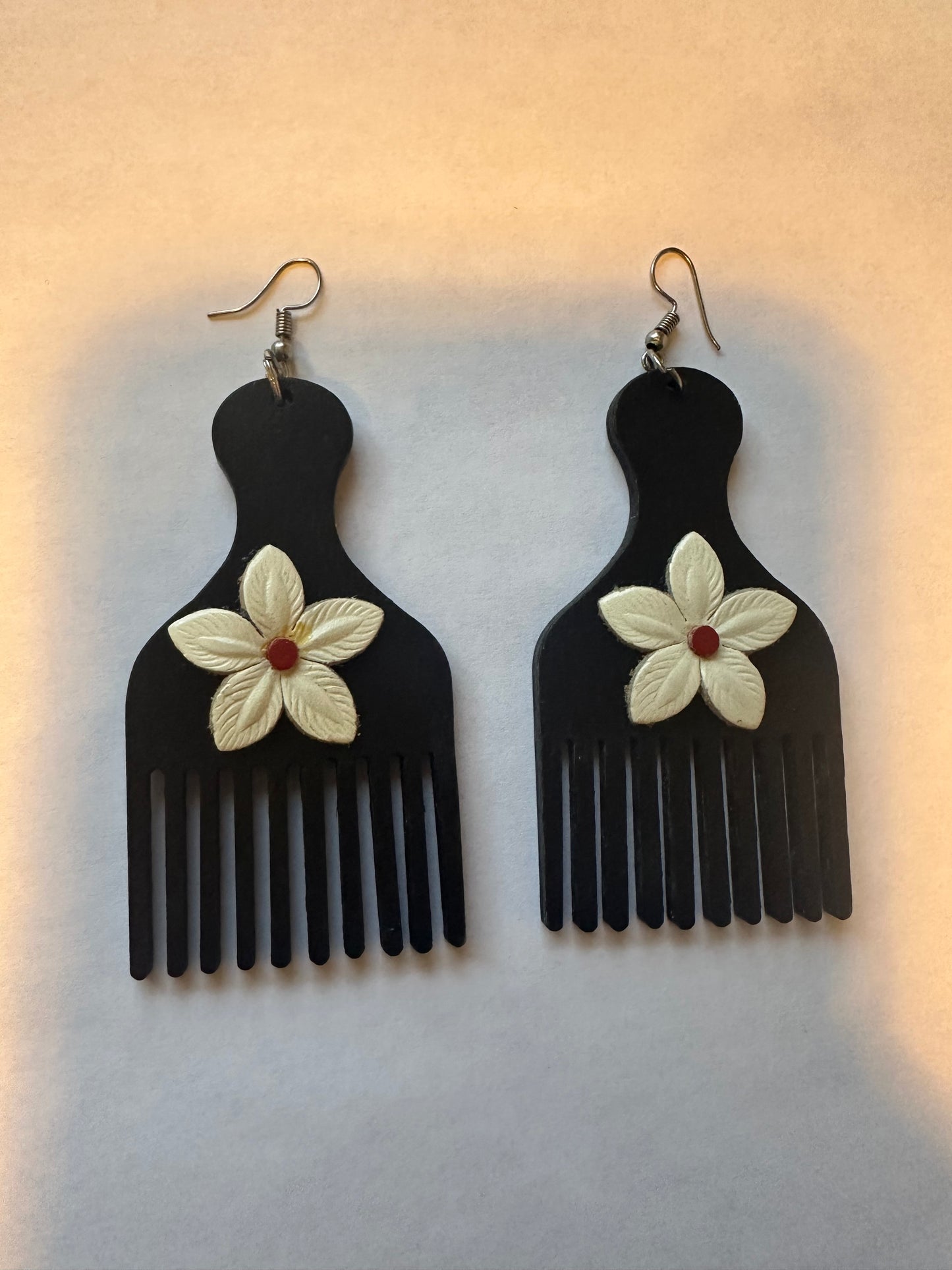 Hair Pick Earrings