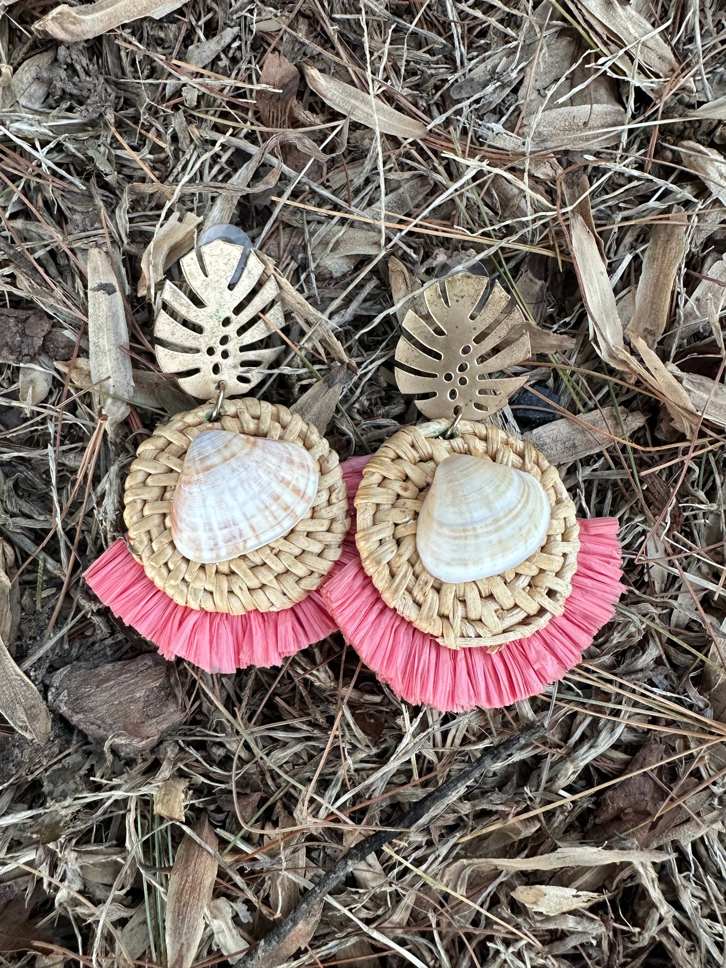 Pink Shell Earrings