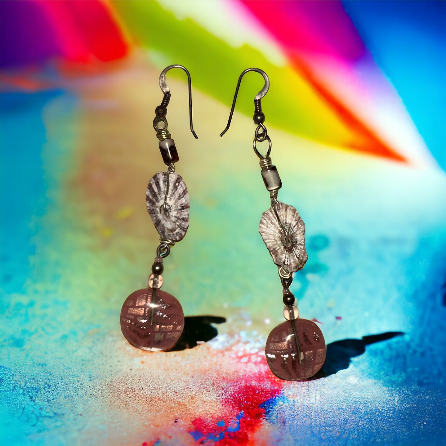 Pink Shell Earrings
