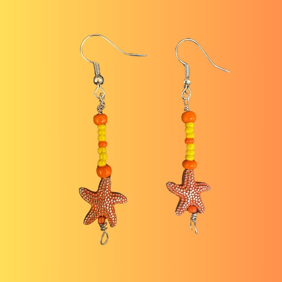 Beach's and Seashells: Orange Starfish