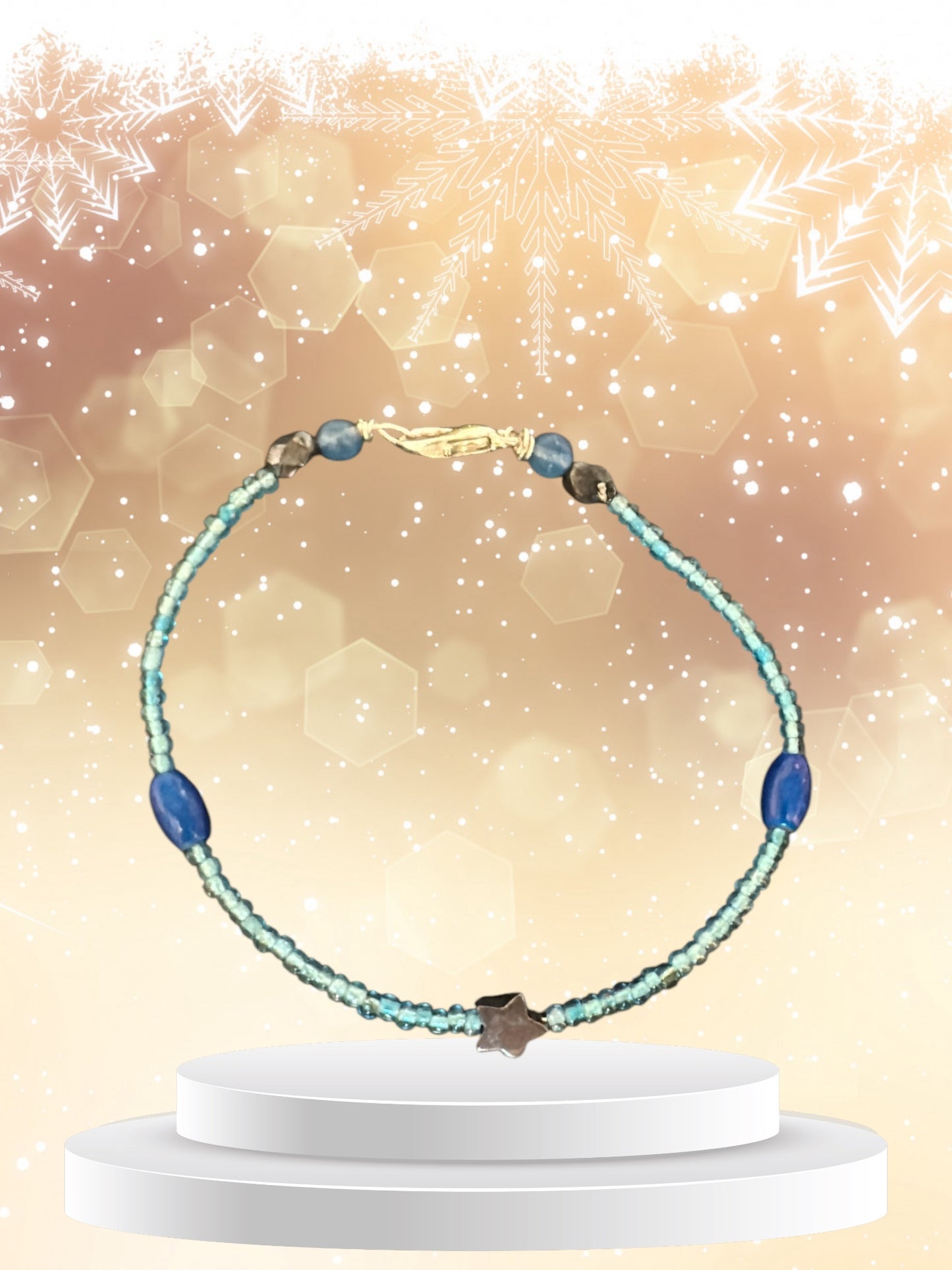 Icy Blue Star Bracelet