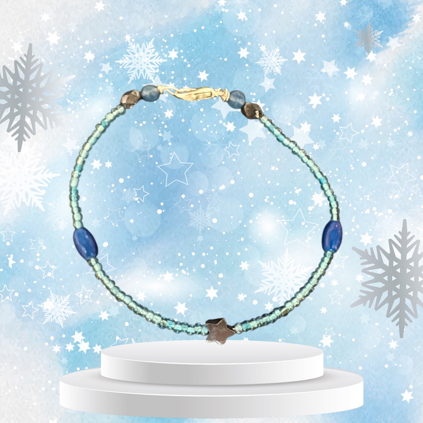 Icy Blue Star Bracelet