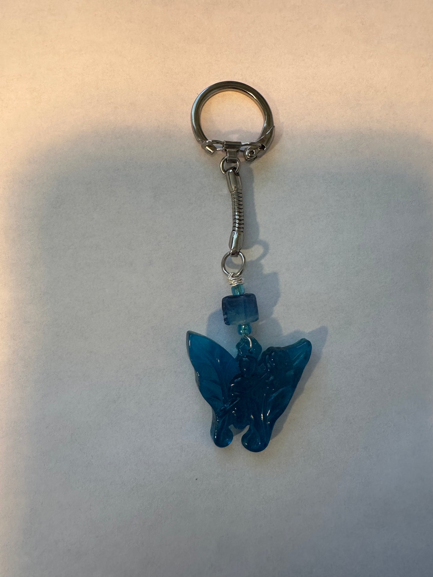 Blue Butterfly/Fairy Keychain