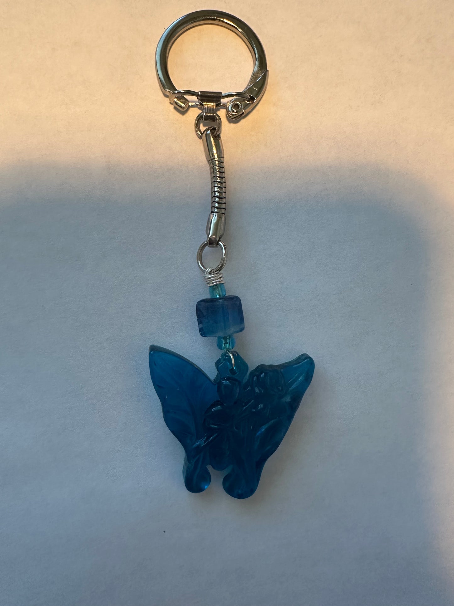 Blue Butterfly/Fairy Keychain