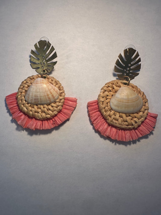 Pink Shell Earrings