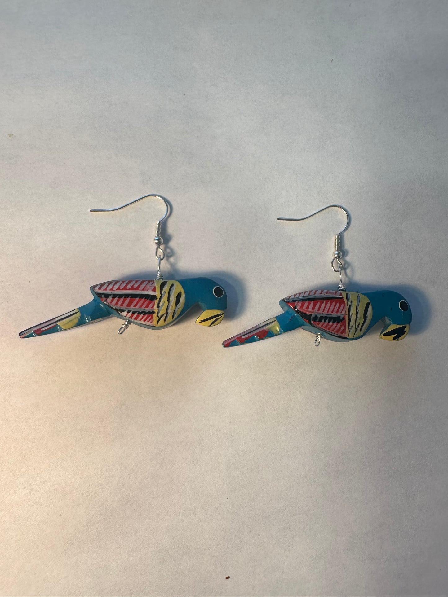 Beautiful Blue Bird Earrings