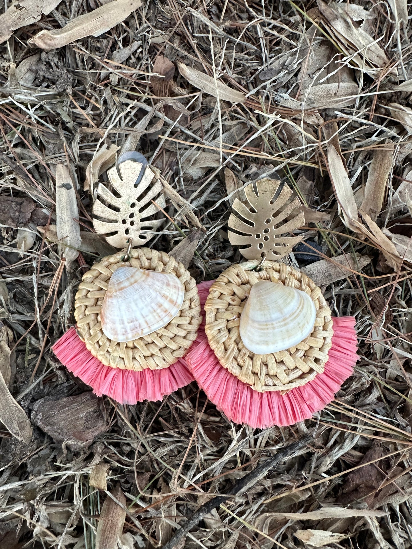 Pink Shell Earrings
