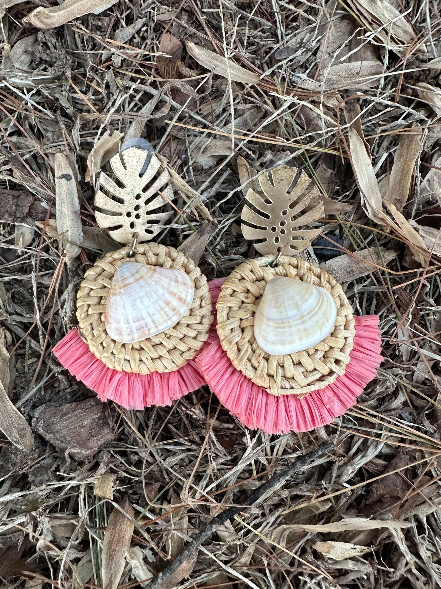 Pink Shell Earrings